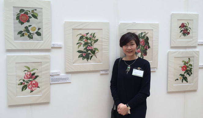 Akiko Enokido GM at RHS Botanical Art 2016