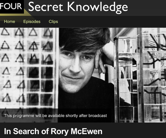 BBC4 In Search of Rory McEwen 23.30 on Monday 11 December 2017