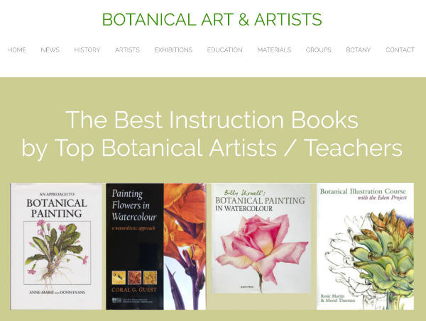 The Best Instruction Books by Top Botanical Artists / Teachers