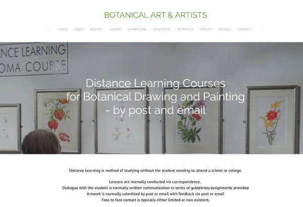 distance learning courses botanical art