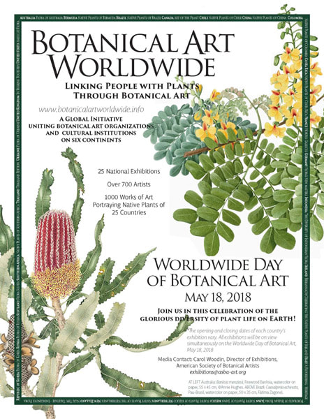 The Worldwide Day of Botanical Art is 18th May 2018