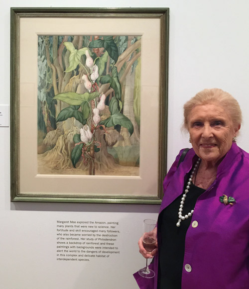 Dr. Shirley Sherwood with Margaret Mee's Philodendron