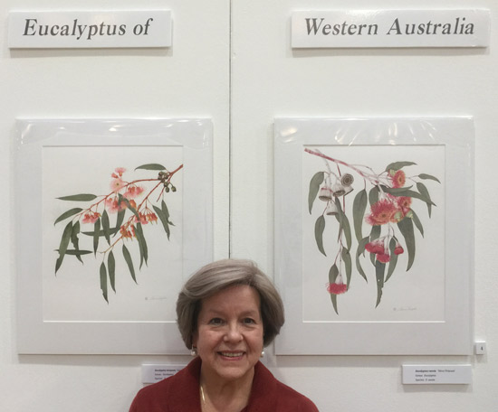 Annie Hughes GM with her fourth gold medal winning exhibit (RHS 2017)