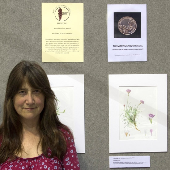 Fran Thomas GM - awarded the Mary Mendum Medal for exceptional quality in an exhibit