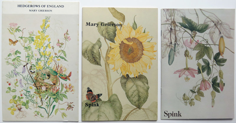 Three catalogues from solo exhibitions by Mary Grierson