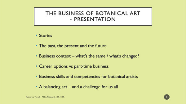 scope of the business of botanical art